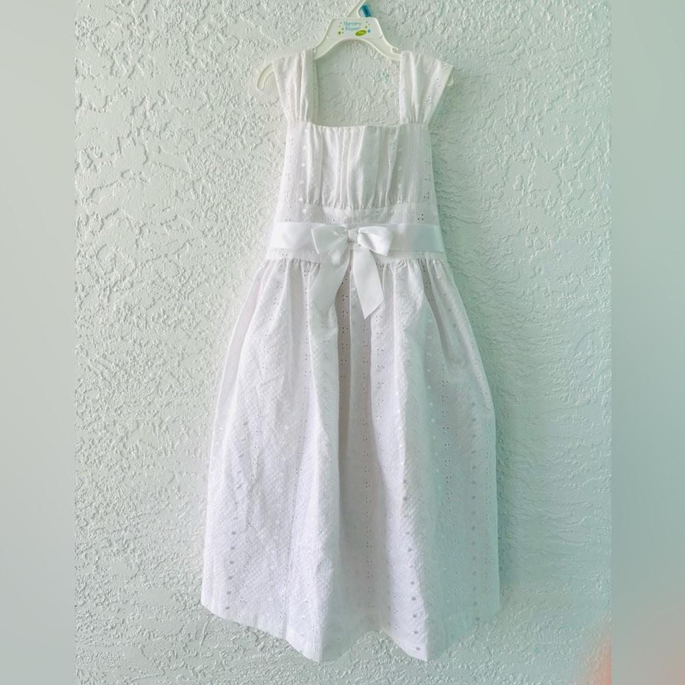 White eyelet dress